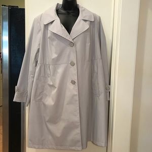 Avenue Tan Rain Coat Plus Size EUC
